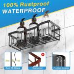 Rustproof Stainless Steel Shower Caddy, 5 Pack