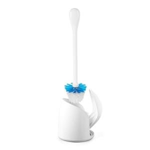 OXO Compact Toilet Brush with Canister - White