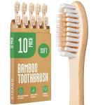 VIVAGO Eco-Friendly Bamboo Toothbrushes - 10 Pack