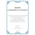 Blue Eucalyptus Floral Shower Curtain for Bathroom