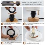 Minimalist Linen Shade Table Lamp for Home