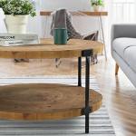 Bohème Round Wooden Coffee Table - 73.9 cm