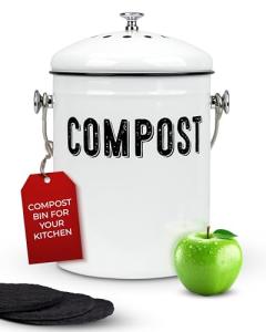 Granrosi Indoor Compost Bin with Charcoal Filters