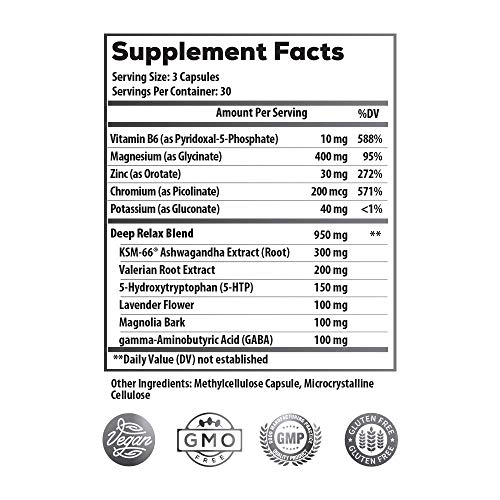 Nighttime Muscle Recovery & Cortisol Support Supplement