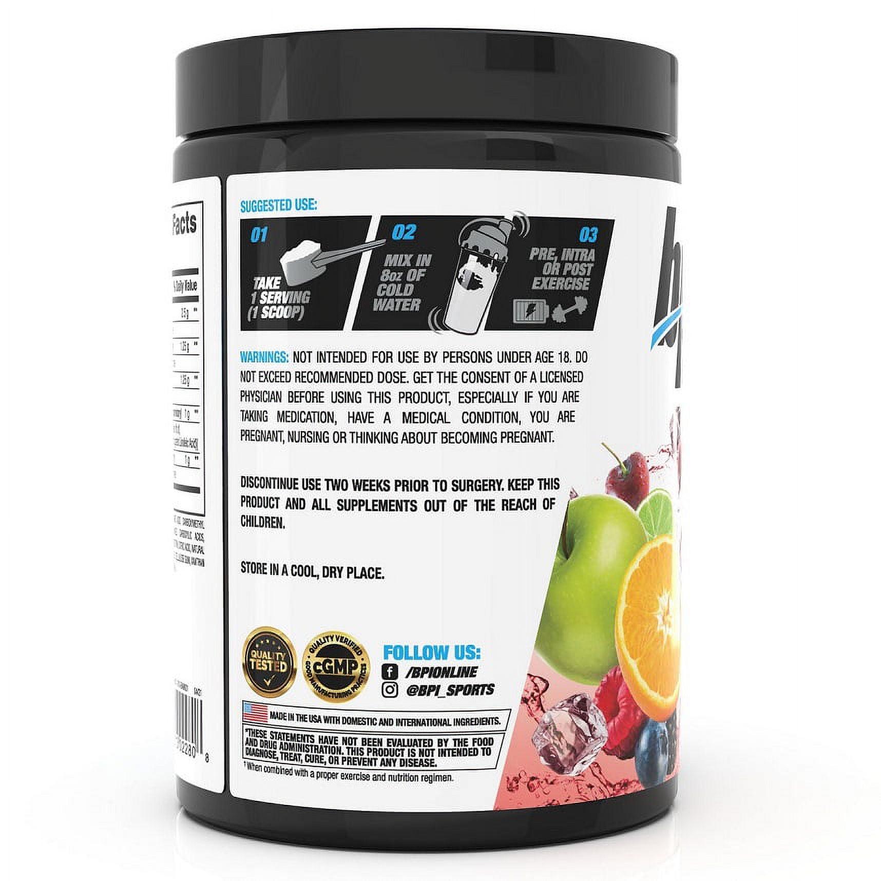 BPI Sports Best Aminos - BCAA Powder Fruit Punch
