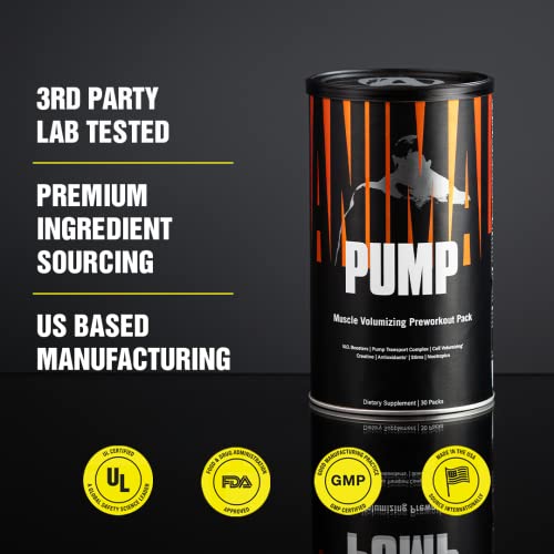 Universal Nutrition Animal Pump - 30 Pack Volumizer
