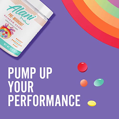 Alani Nu Sugar-Free Pre Workout Powder - Rainbow Candy
