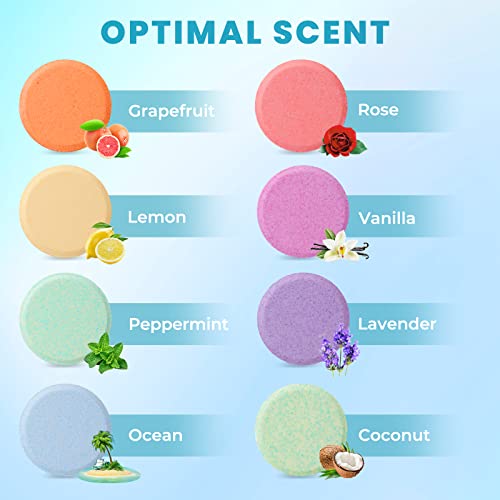 CalmNFiz Shower Steamers Gift Set with 8 Scents