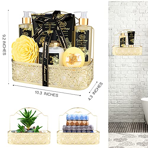 Spa Gift Basket with Enchanted Orchid Scent