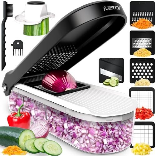 6-in-1 Vegetable Chopper and Cheese Slicer Combo