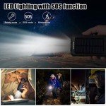 ZXCN LED Flashlight with Built-in Compass