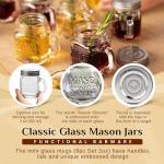 Mason Jar Shot Glass Set with Lids - 8 Pack