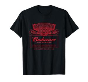 Budweiser Black T-Shirt for Men - XXXL