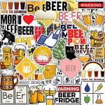 LUMASERIES Waterproof Beer Stickers for Hydroflask & Laptop