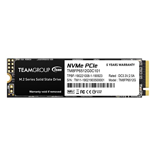TEAMGROUP MP33 512GB NVMe M.2 SSD 1,700MB/s