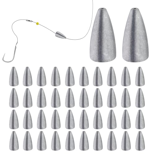 Gefischtter 40pcs Fishing Weight Sinkers Kit
