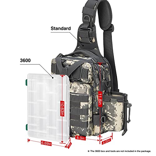 Water-Resistant Fishing Tackle Shoulder Bag