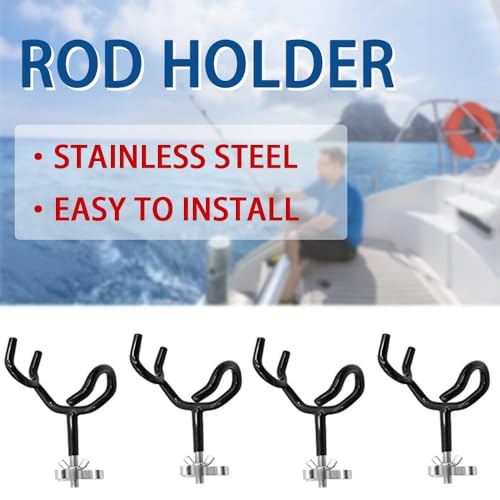 Haida 4PCS Steel Angle Boat Rod Holders