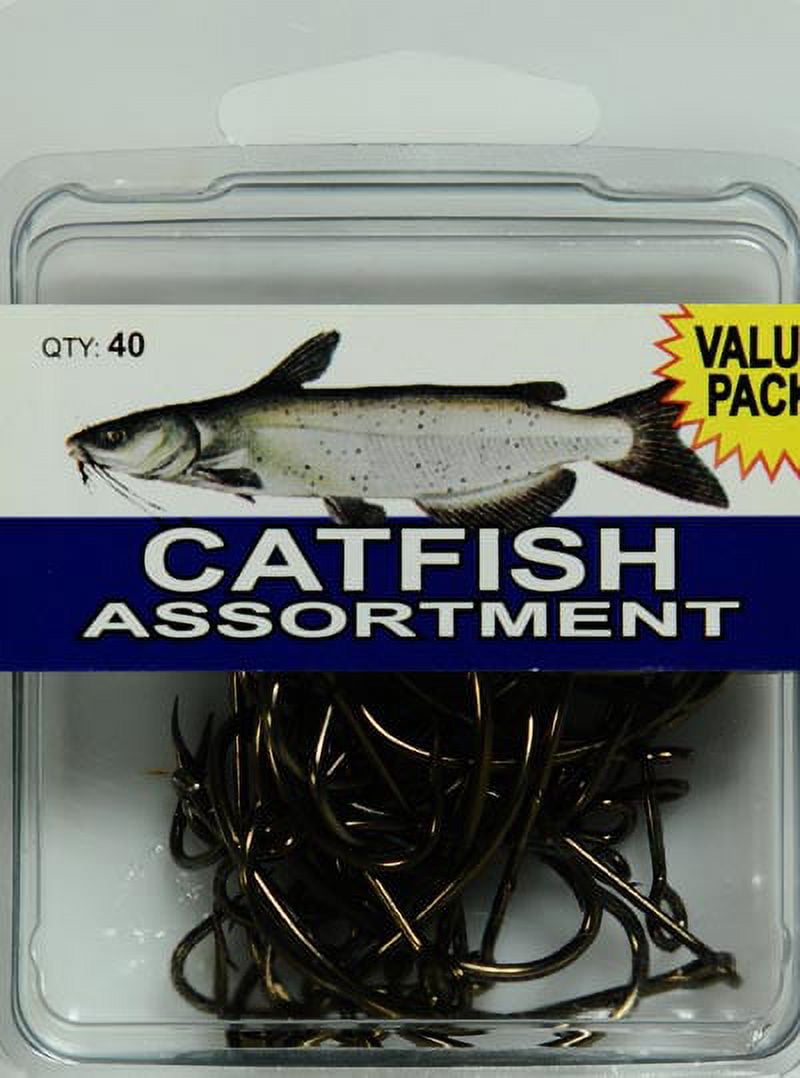 Eagle Claw Catfish Hooks Assortment, 40 Pack