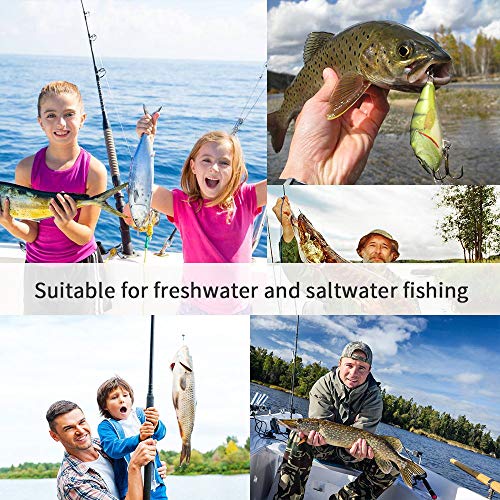 UCEC Treble Hooks Kit - 50 High Carbon Steel