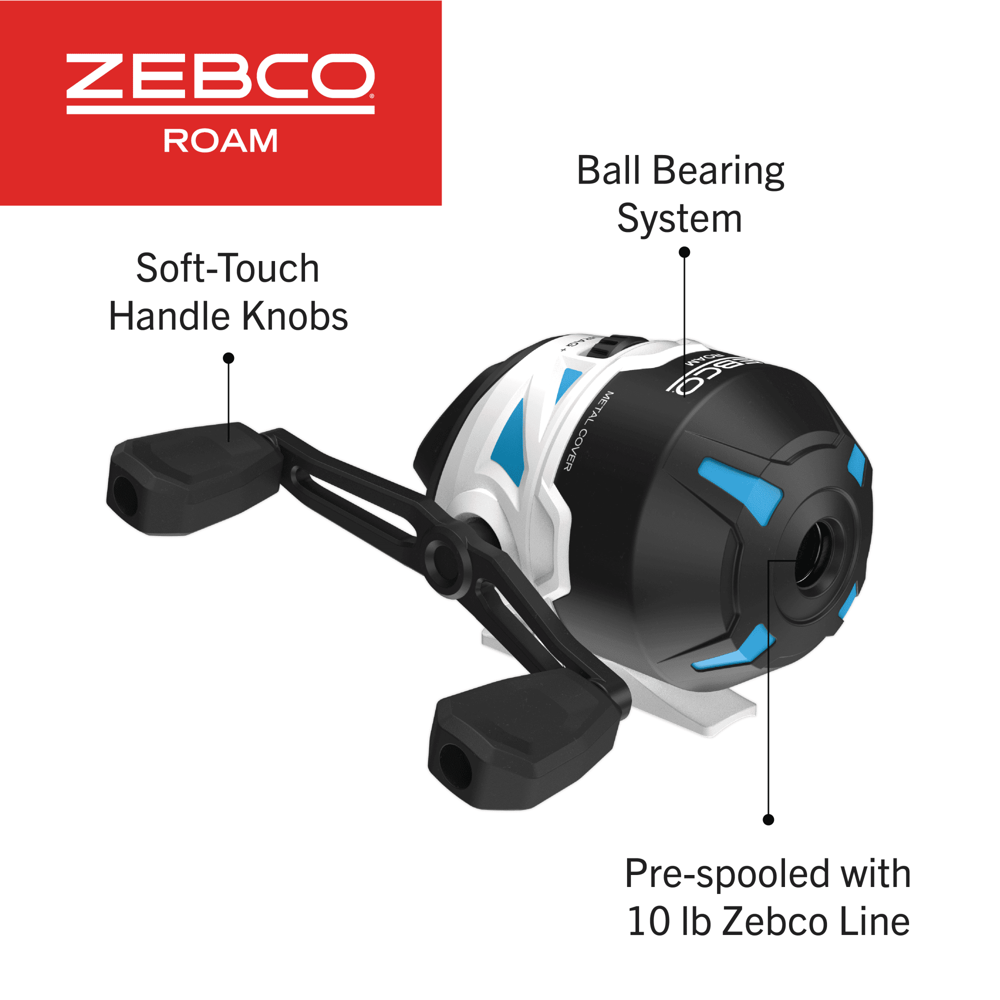 Zebco Roam Fishing Reel, Size 30 - Blue
