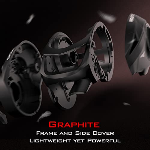 KastKing Brutus Baitcasting Fishing Reel: Graphite Frame, 7.2:1 Gear Ratio