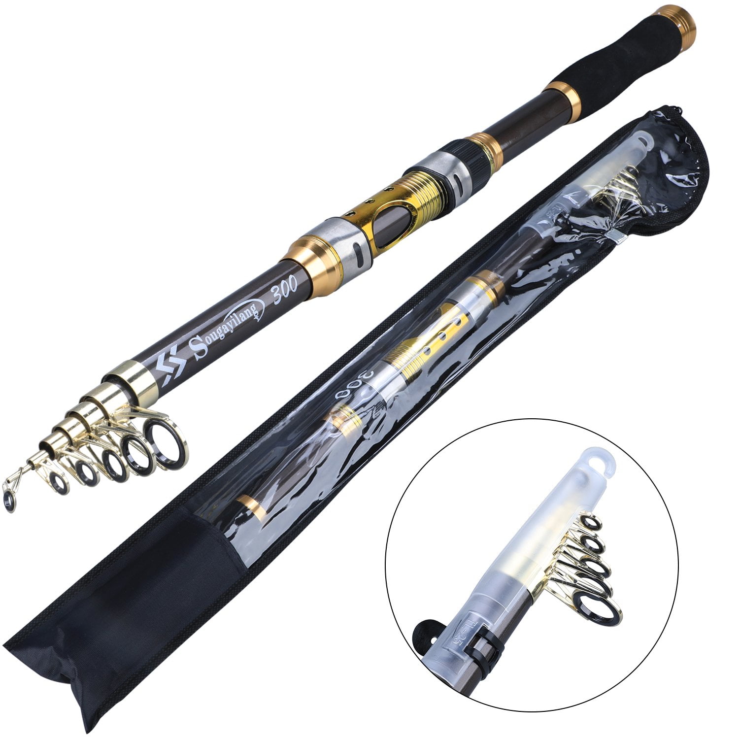 Sougayilang Telescopic Fishing Rods - Utralight & Portable