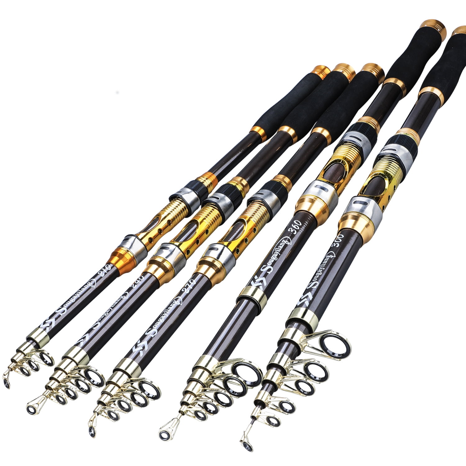 Sougayilang Telescopic Spinning Carbon Fiber Fishing Pole
