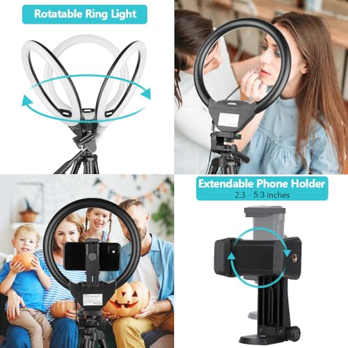 Sensyne 10-inch Ring Light with Adjustable Tripod