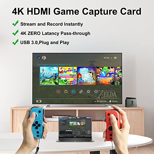 4K HDMI Capture Card for Gaming and Streaming