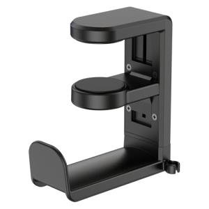 Rotating Headphone Stand with Adjustable Clamp Hanger