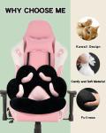 Kawaii Cat Paw Cushion for Gamer Chairs