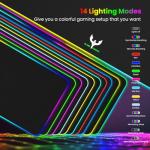 BladeHawks RGB Gaming Mouse Pad with 14 Light Modes