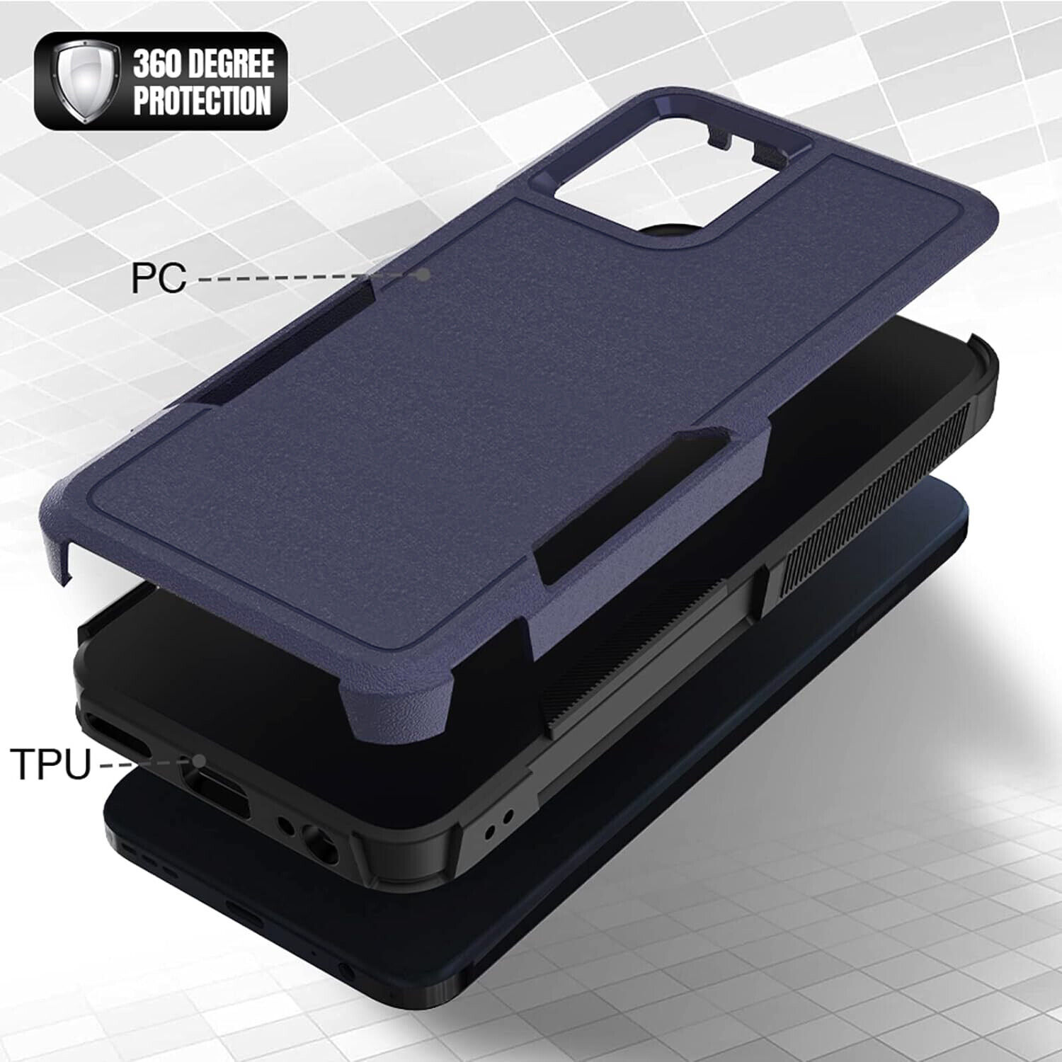 Moto G 5G 2024 Heavy-Duty Dual Layer Case