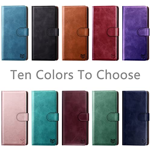 SUANPOT Moto G Power 2022 Wallet Case, RFID Blocking