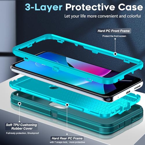 LeYi Moto G Play 2023 Case with Screen Protector