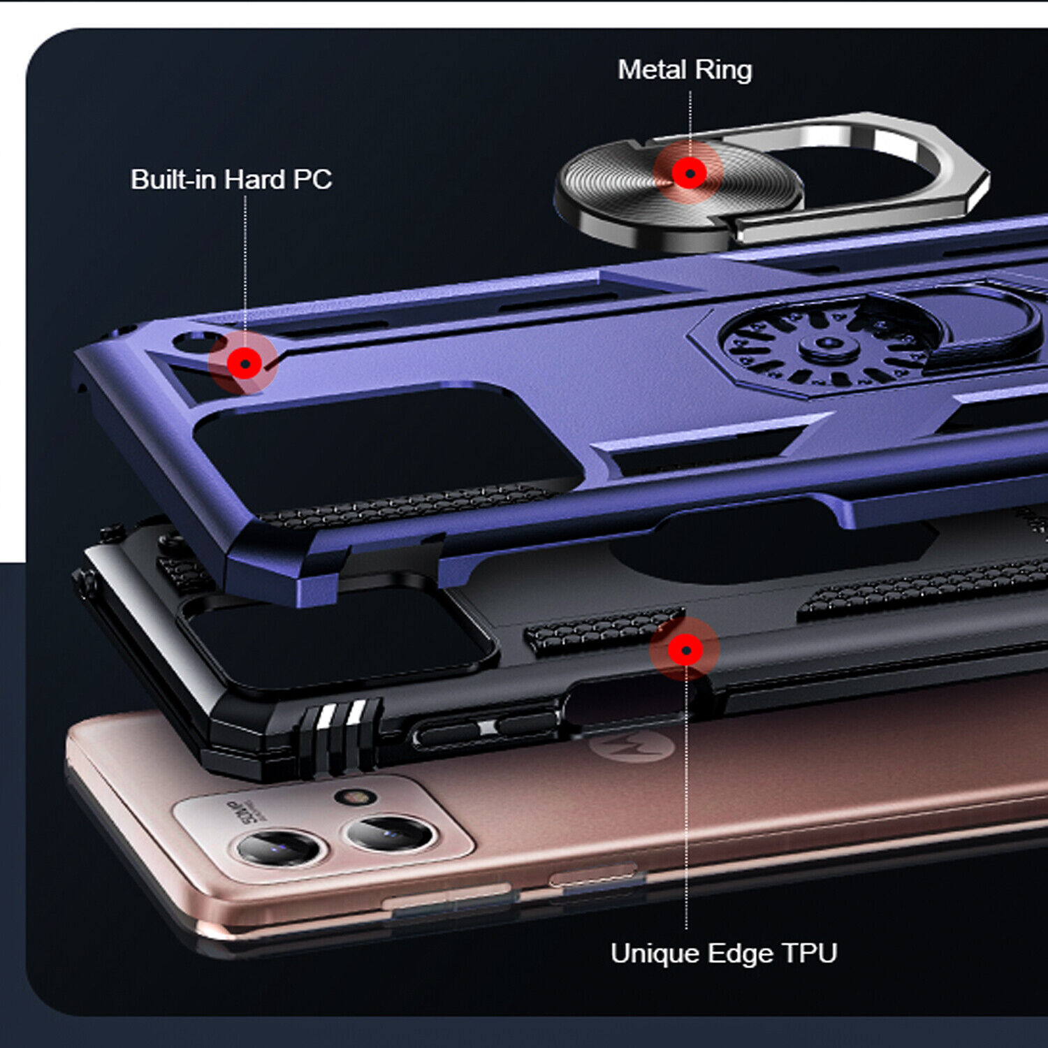 Motorola Moto G Stylus 5G 2023 Case with Glass