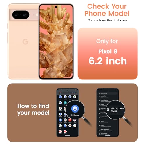 OTOFLY Slim Silicone Case for Google Pixel 8 (Light Purple)