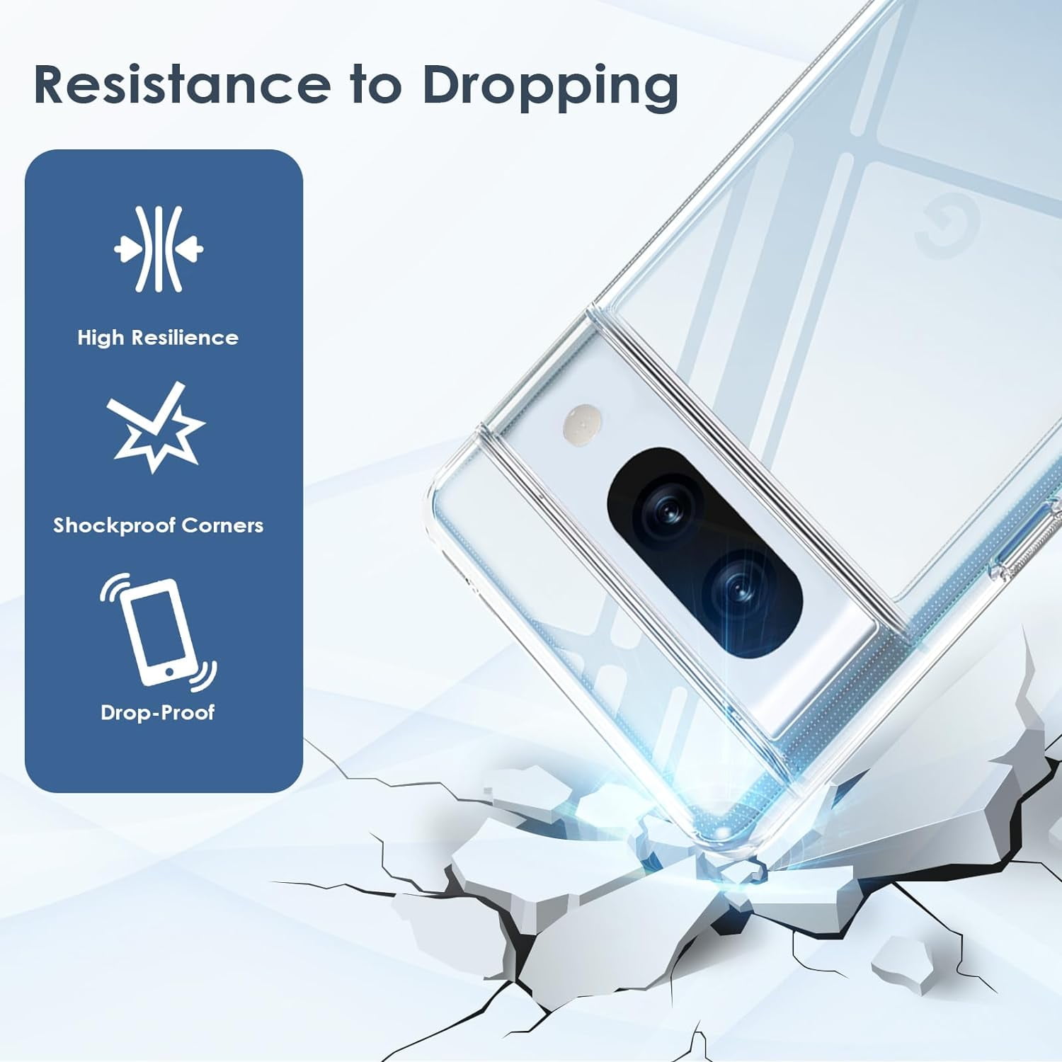 Clear Shockproof TPU Case for Google Pixel 8A