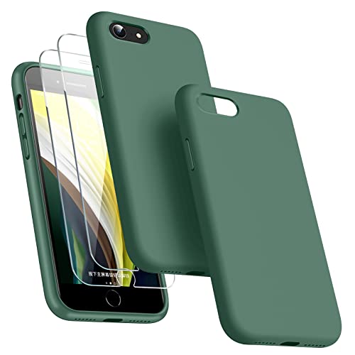 Silicone Shockproof Case with Screen Protector for iPhone