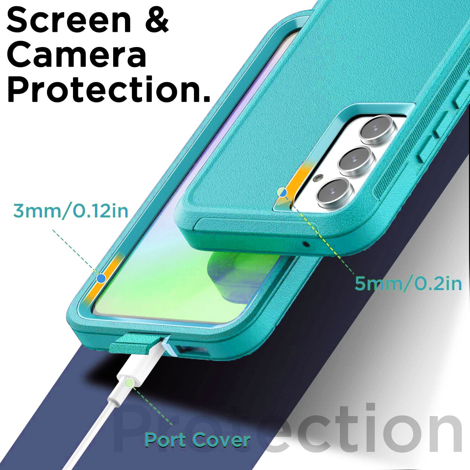 Samsung Galaxy A15 5G A14 A54 Phone Cover Screen Protector