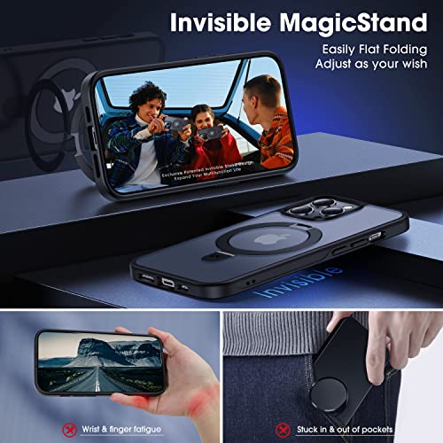 CASEKOO Magnetic Ring Stand iPhone 14 Pro Shockproof Case