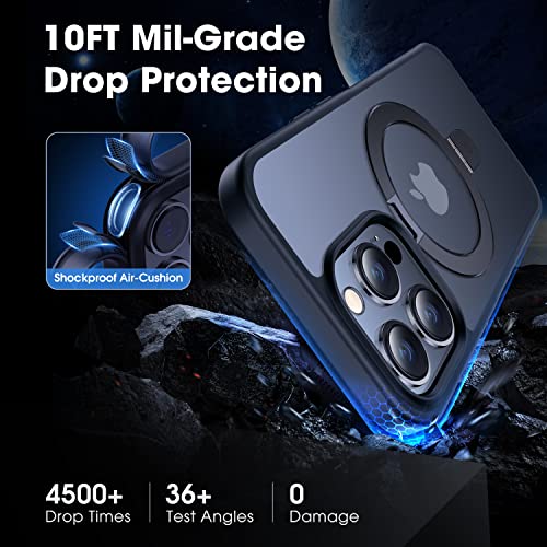 CASEKOO Magnetic Ring Stand iPhone 14 Pro Shockproof Case