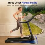 YPOO Foldable Incline Walking Pad Treadmill