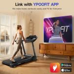 YPOO Foldable Incline Walking Pad Treadmill