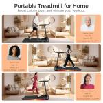 Aiteid Portable Treadmill with Incline and Handles