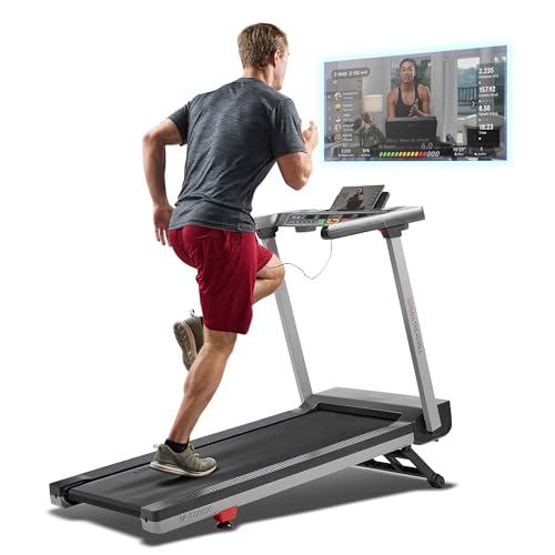 Sunny Health & Fitness Foldable Treadmill with Bluetooth