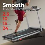Sunny Health & Fitness Foldable Treadmill with Bluetooth
