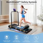 Compact Incline Walking Pad Treadmill with Remote
