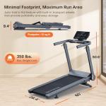 Vitalwalk Foldable Treadmill with Auto Incline